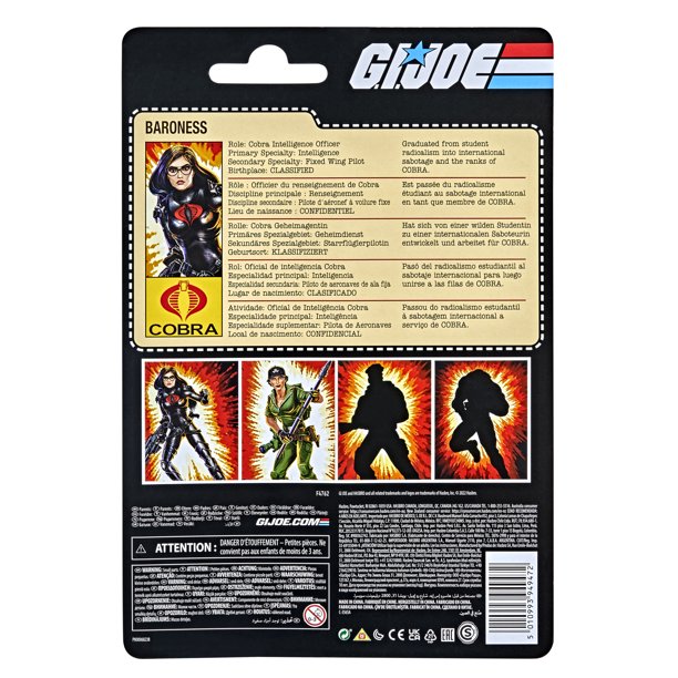 G.I. Joe Classified Series Retro Baroness Hasbro Damaged
